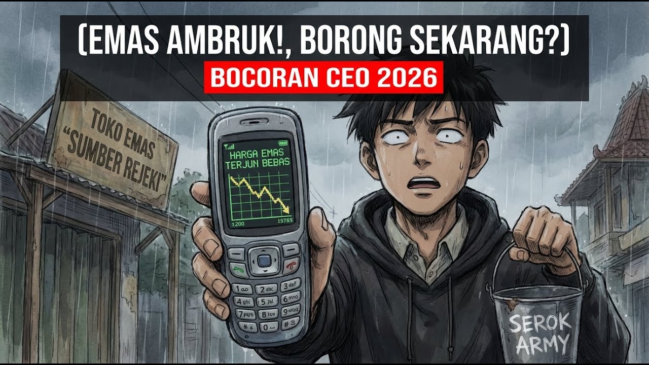 EMAS AMBRUK 9% SEHARI! WAKTUNYA SEROK ATAU BAKAL MAKIN ANJLOK? (UPDATE FEB 2026)