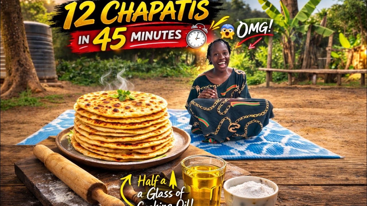 Unbelievable! Village Day😍 12 Soft Chapatis with Half a Glass of Oil | Simple Village  Vibes” 🌿🍽️