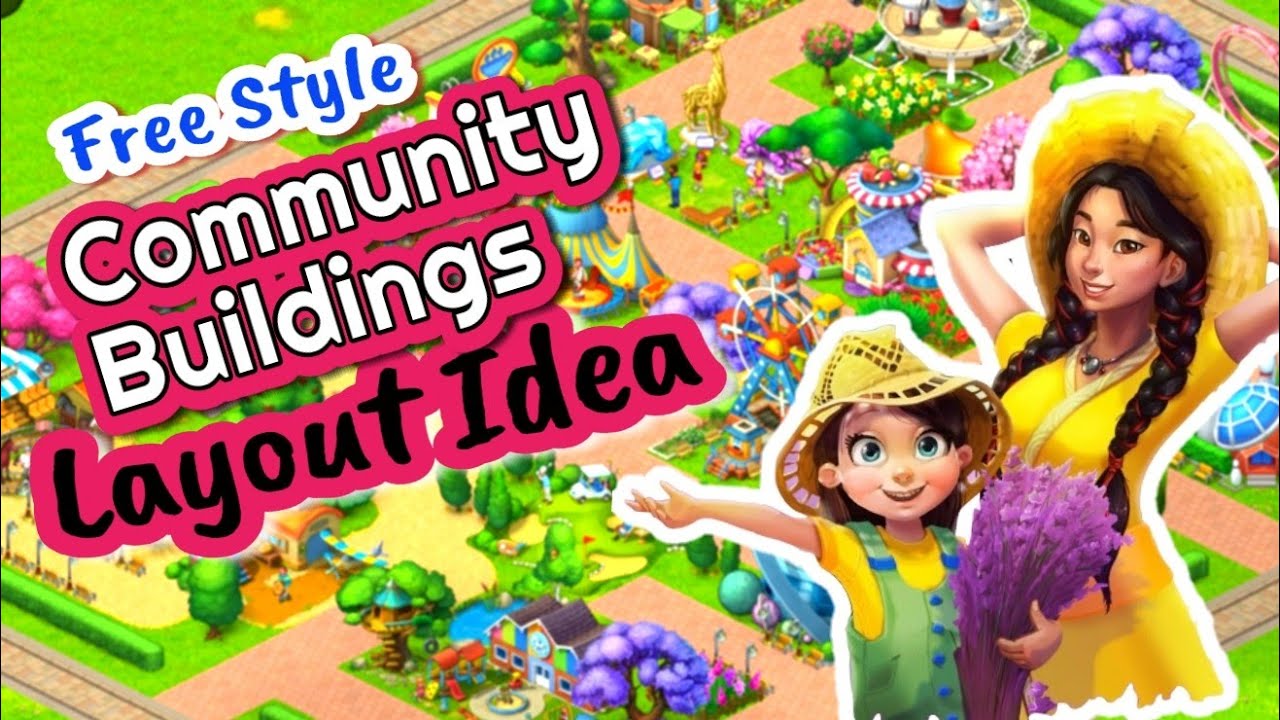Community Buildings Layout Idea || Free Style ||