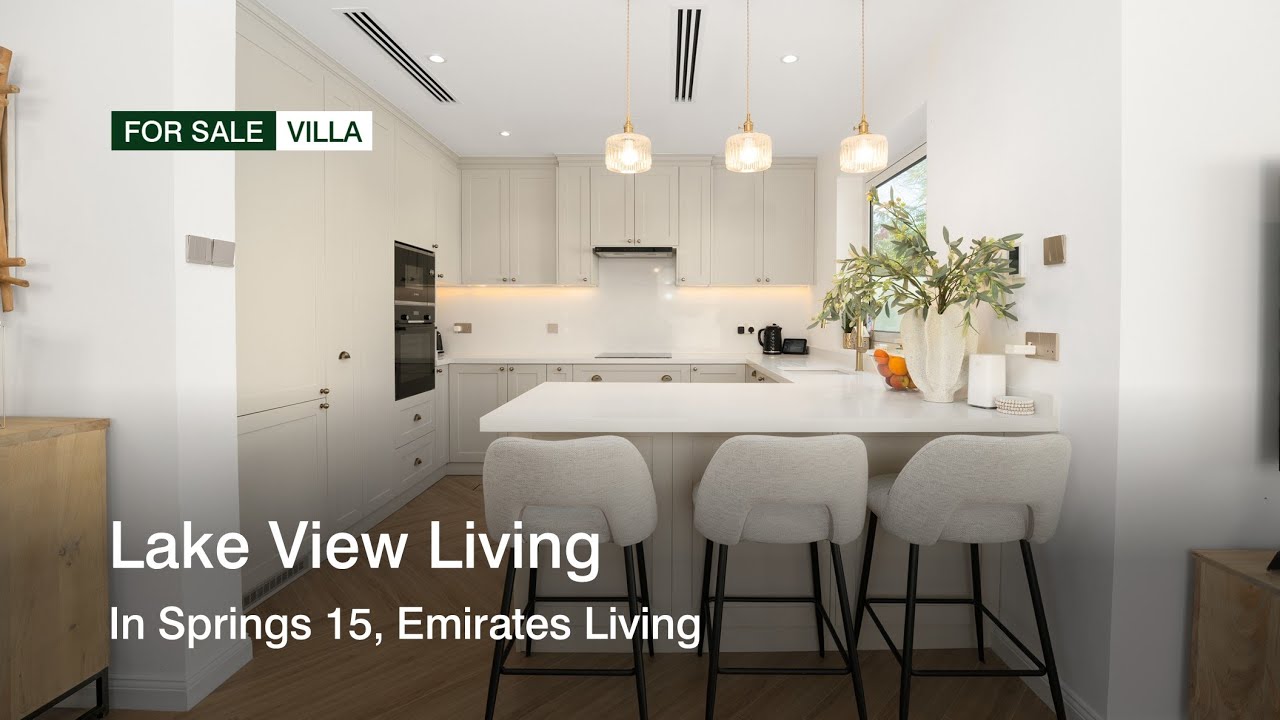 Lake view living in Springs 15, Emirates Living, Dubai | haus & haus