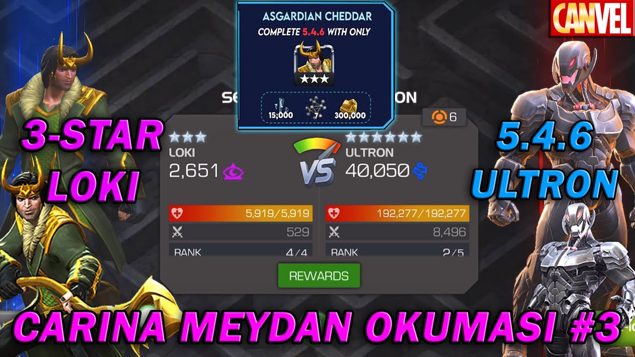 3-STAR LOKI İLE 5.4.6 KLASİK ULTRON NASIL TEKLENİR ?? | CARINA MEYDAN OKUMASI #3 - MCOC