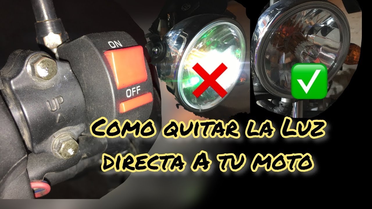 Eliminar luz directa en una moto - AX4 2022 Instalacion de Boton corta corriente