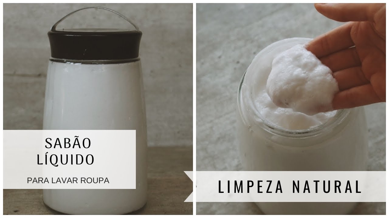 SABÃO LÍQUIDO PARA LAVAR ROUPA - Receita natural e caseira - Alternativa para veganos