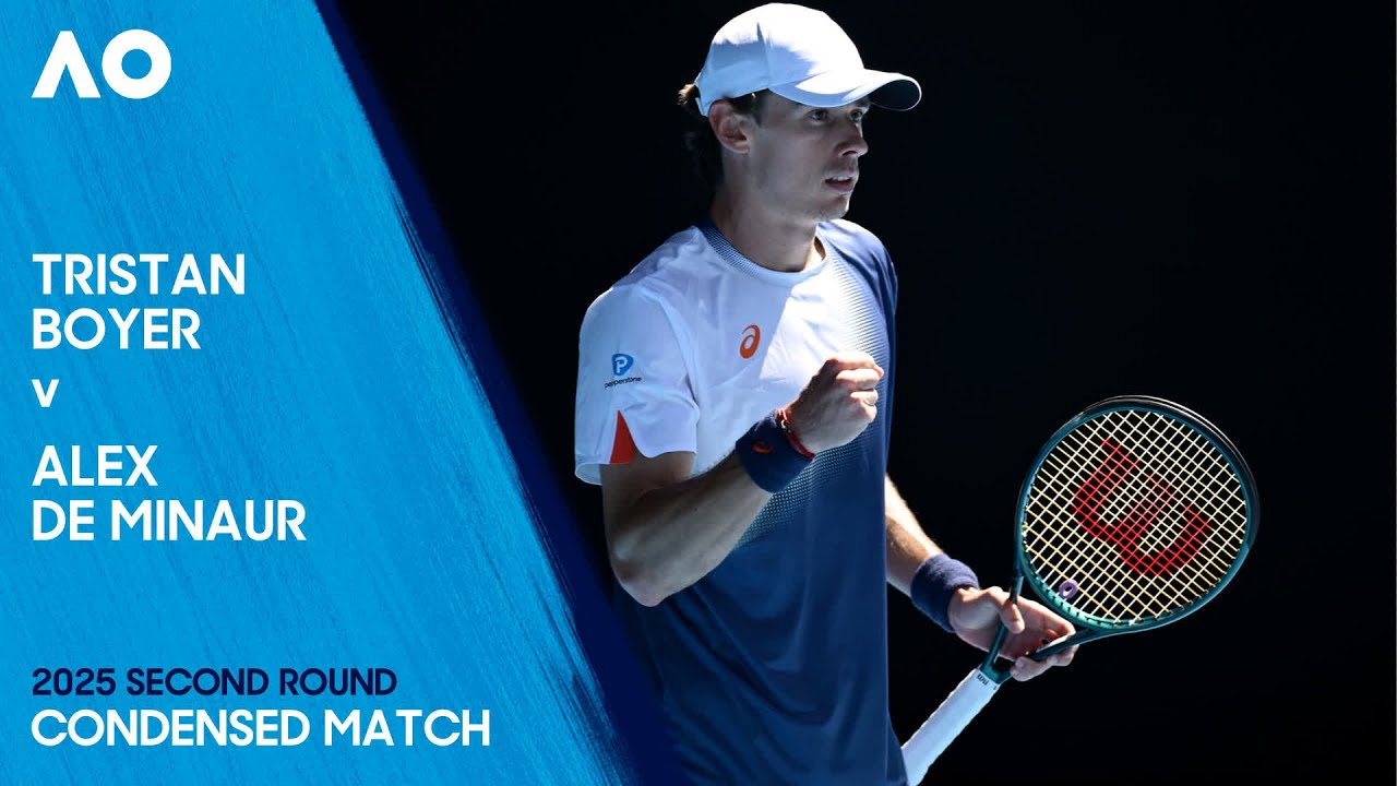 Tristan Boyer v Alex de Minaur Condensed Match | Australian Open 2025 Second Round
