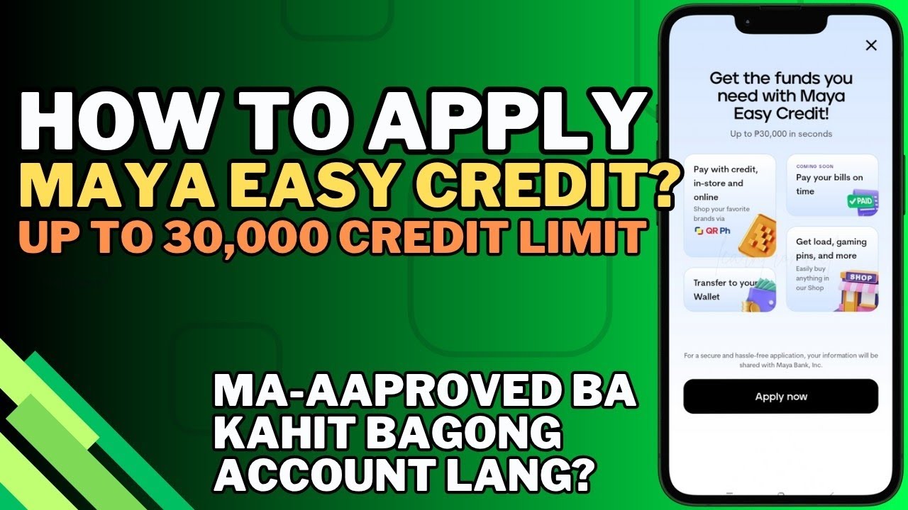 MAYA EASY CREDIT APPLICATION UP TO 30,000 CREDIT LIMIT! MAAPPROVED BA AKO KAHIT NEW USER LNG NG MAYA