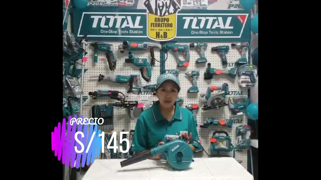 SOPLADORA / ASPIRADORA ELECTRICA 600W TOTAL TOOLS B2066