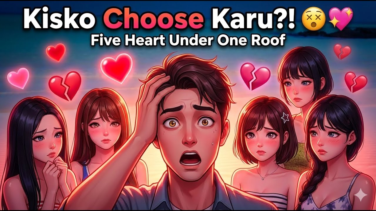 Sab Itni Cute Hai… 😵💖 Kisko Choose Karu?! | Five Heart Under One Roof Part 2 – GamingTales | Aayush