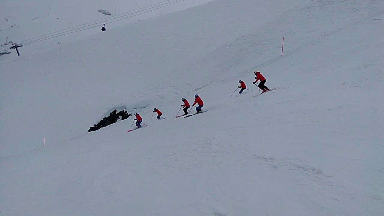 Saas Fee Swiss, vezbaju klinci takmicari