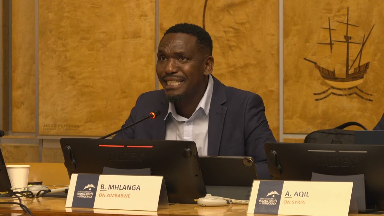 Blessed Mhlanga on Zimbabwe — UN Opening, Geneva Summit 2026