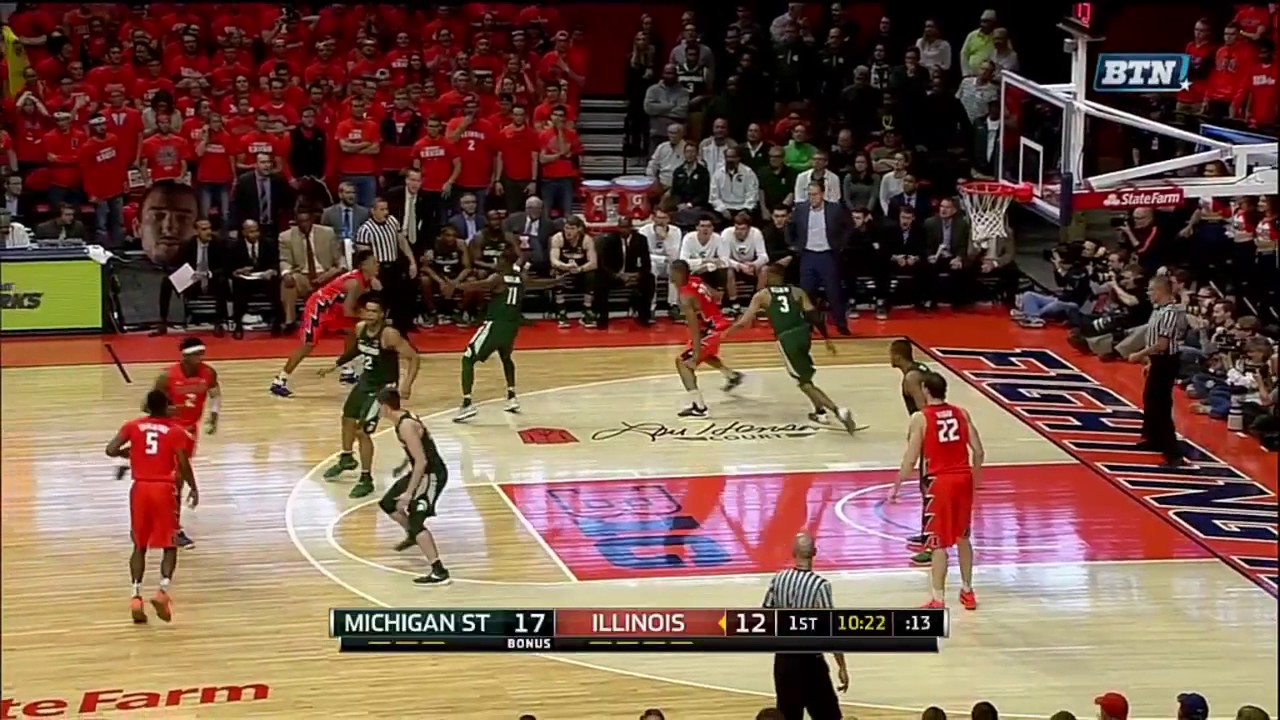 Malcolm Hill For 3 vs. Michigan State