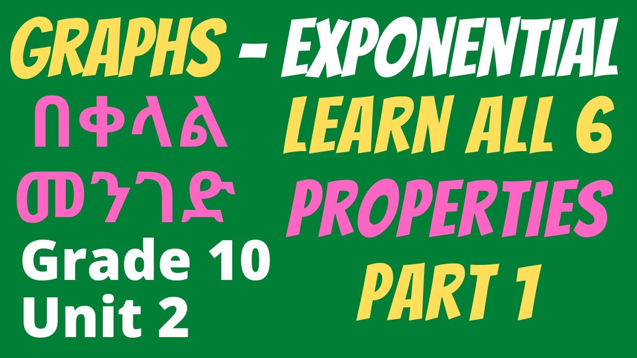 Exercise 2.6 | Part 1 | Graphs Of Exponential Functions | Part 1 | Grade 10 | Unit 2