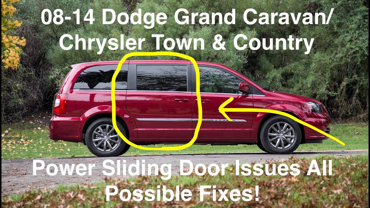 Проблемы с электроприводом раздвижной двери Chrysler Town & Country Dodge Grand Caravan 08-20 УСТ...