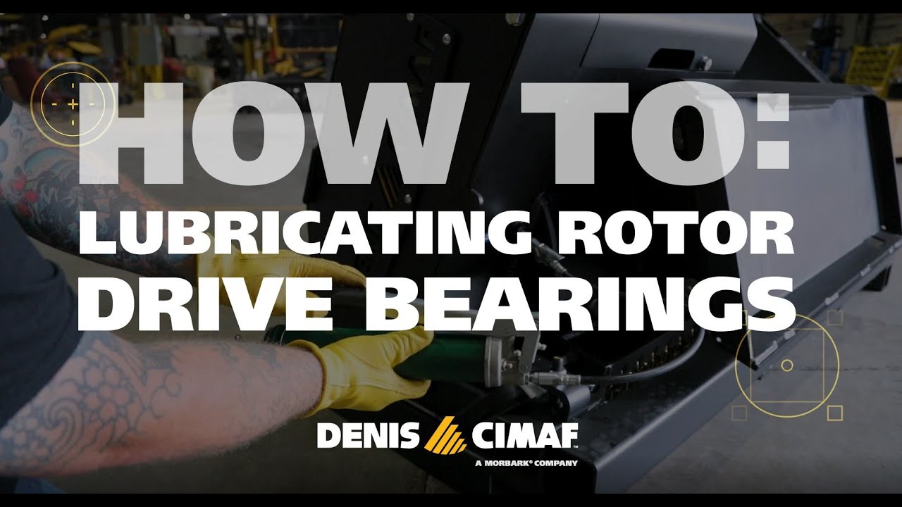 How To Lubricate the Rotor Drive Bearings on Your Denis Cimaf Mulching Head