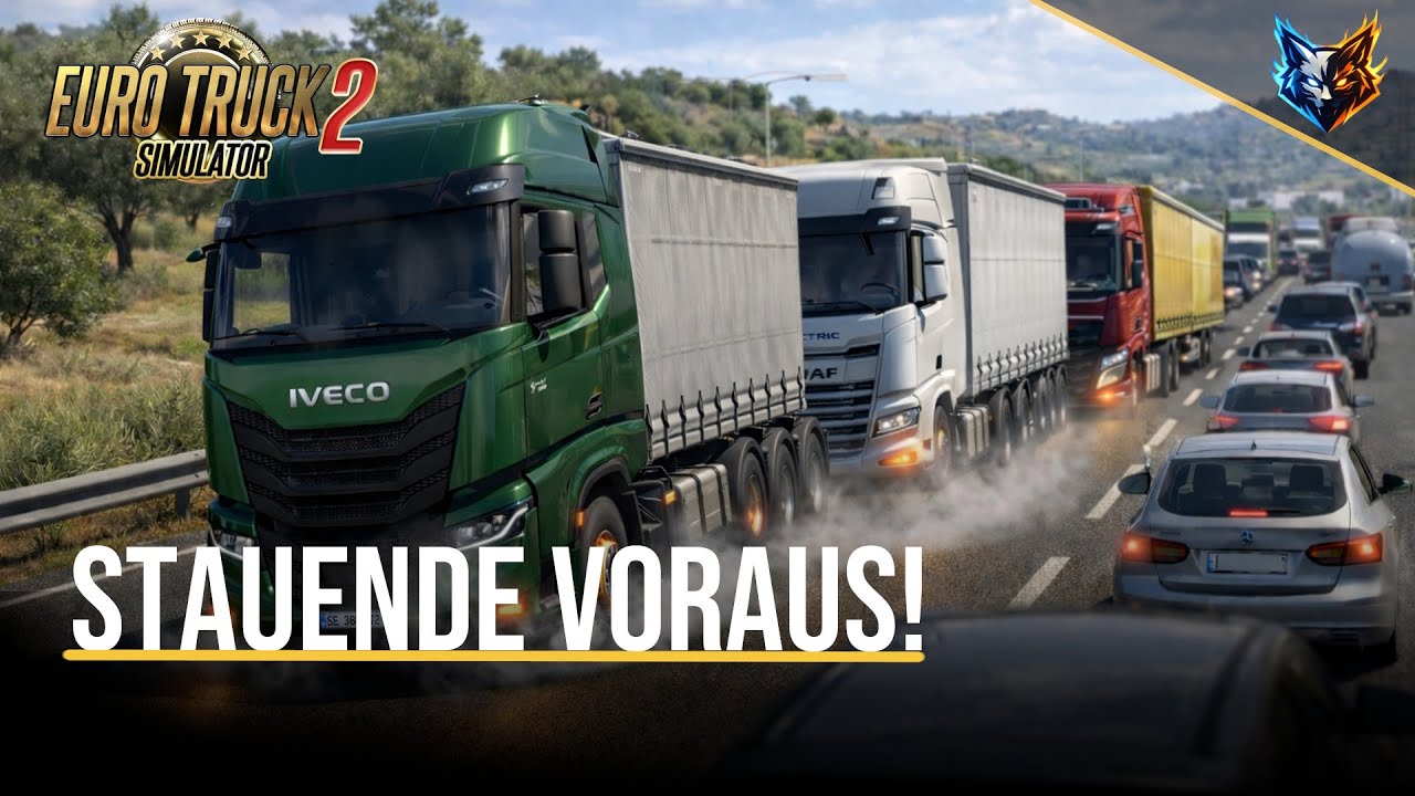 Kolonne im Vollbremsen: Stauende rückt gnadenlos näher | Euro Truck Simulator 2 (DE) #002