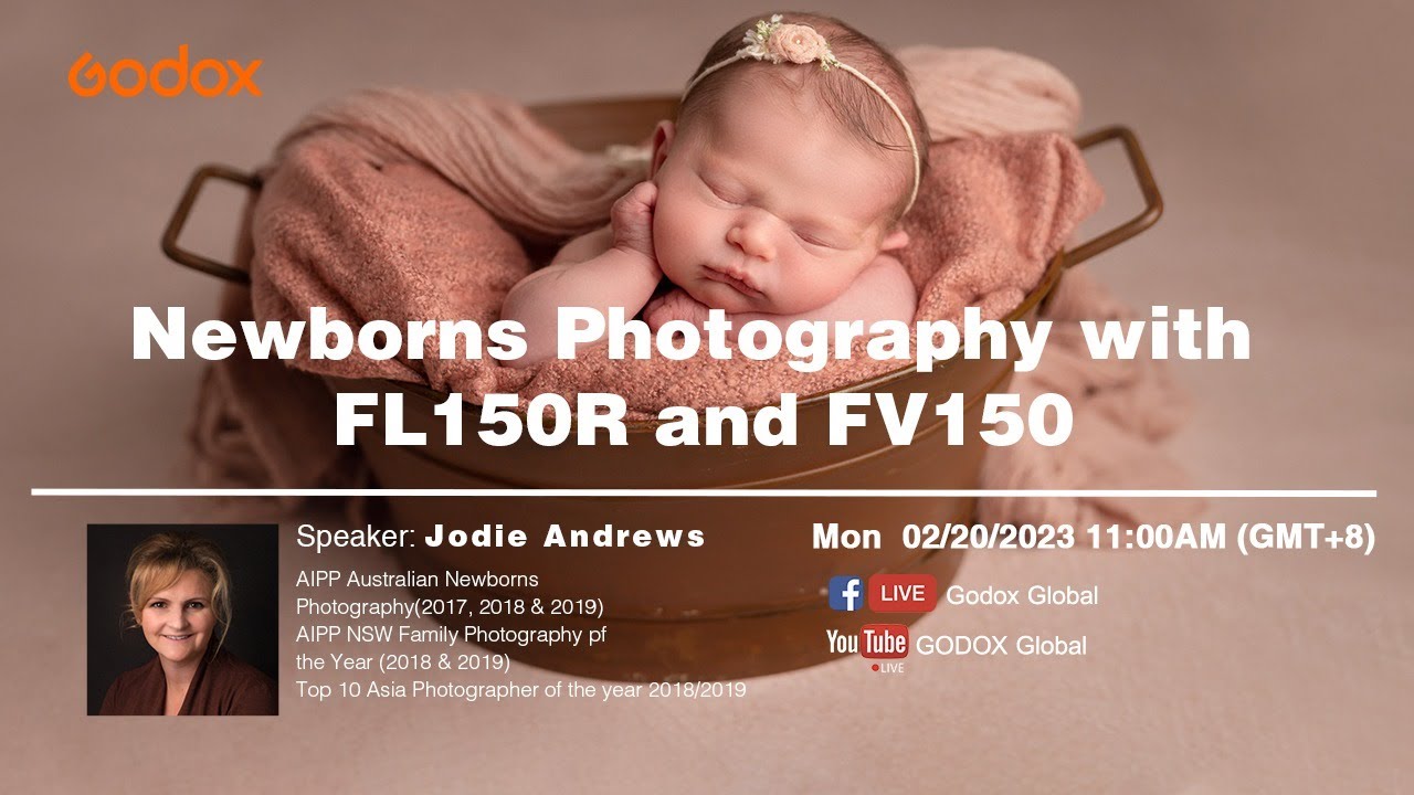 Newborns Photography with FL150R and FV150