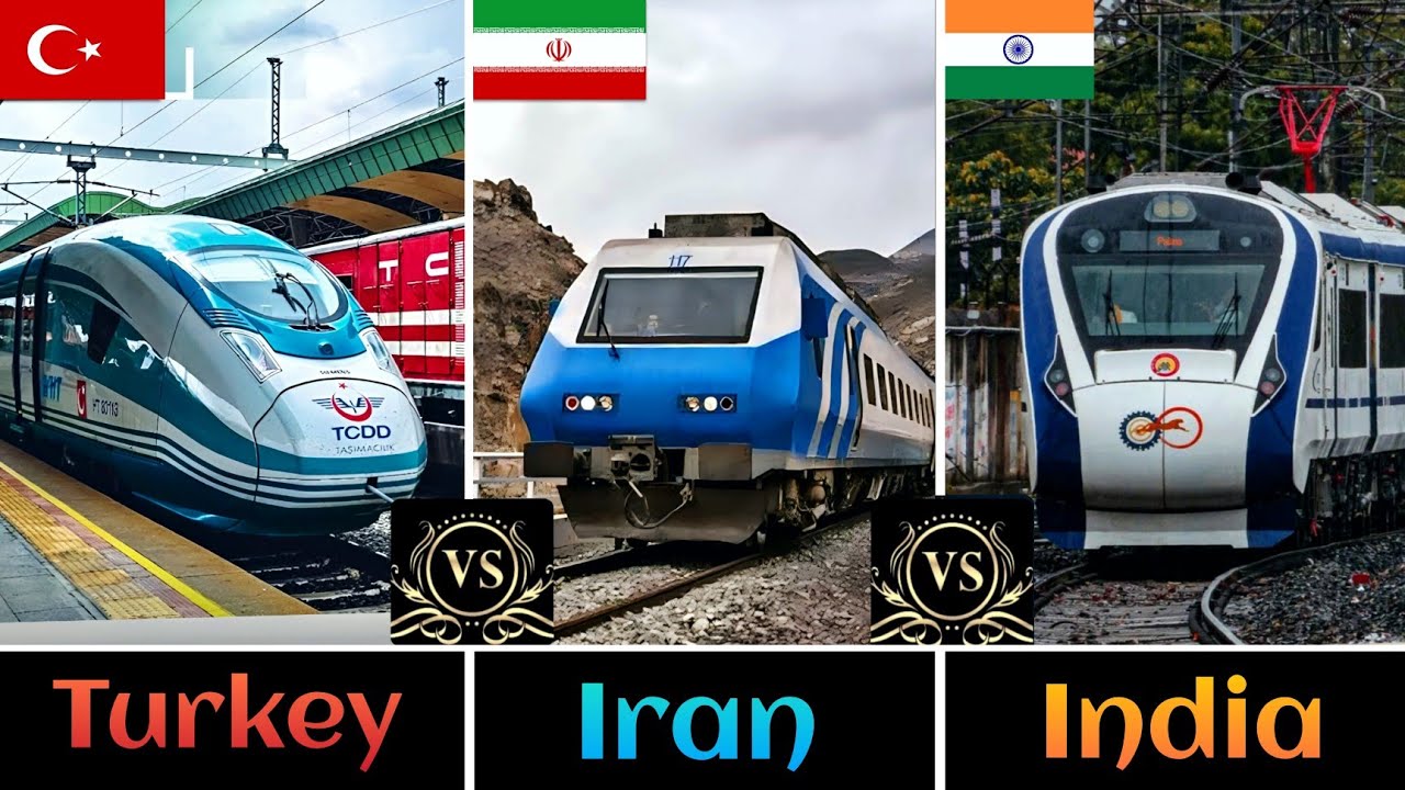 INDIAN RAILWAYS Vs TURKISH RAILWAYS Vs IRANIAN RAILWAYS Comparison in 2025 || Triple Comparison