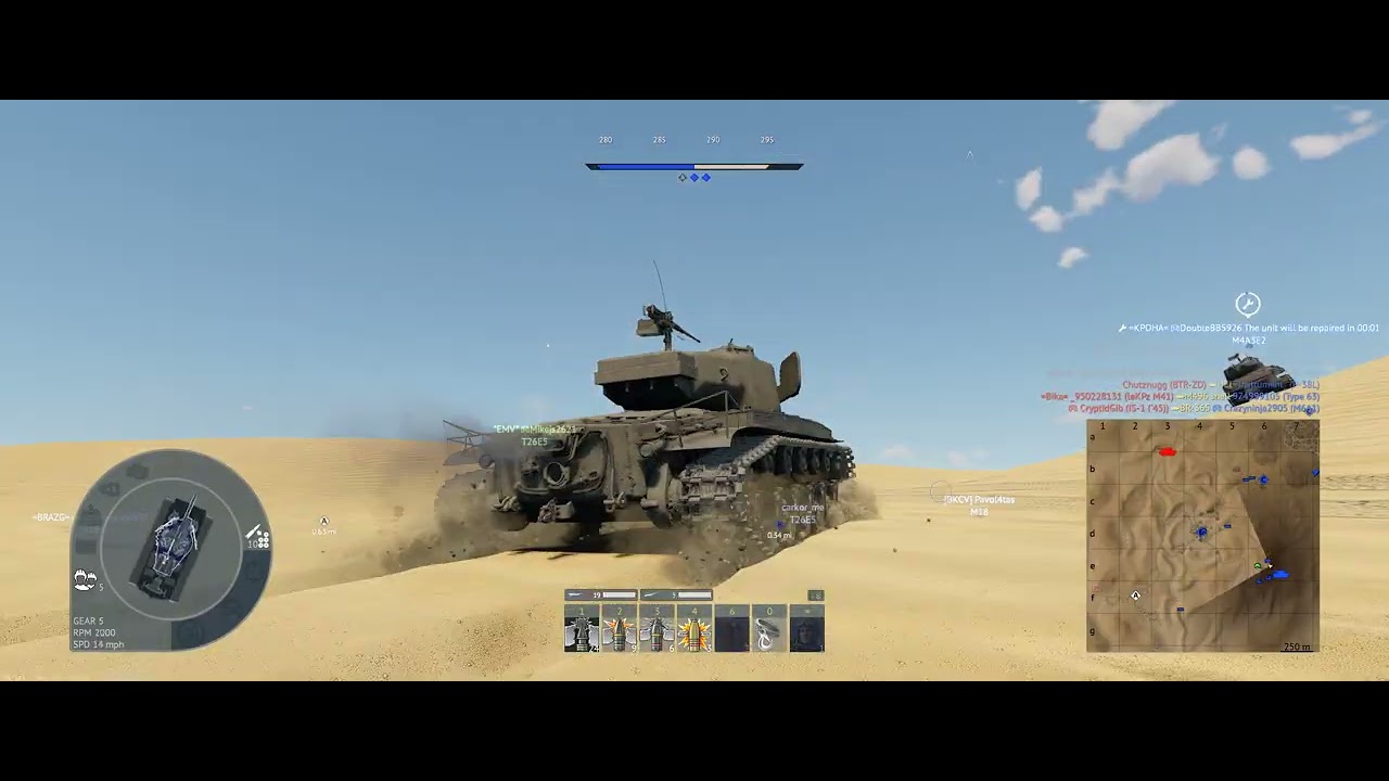 T26E1-1 (M26 Pershing) on War Thunder Ground Realistic Battles