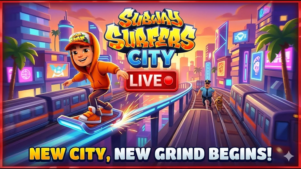 Subway Surfers City LIVE 🔴 | New City, New Grind Begins! Stream 1