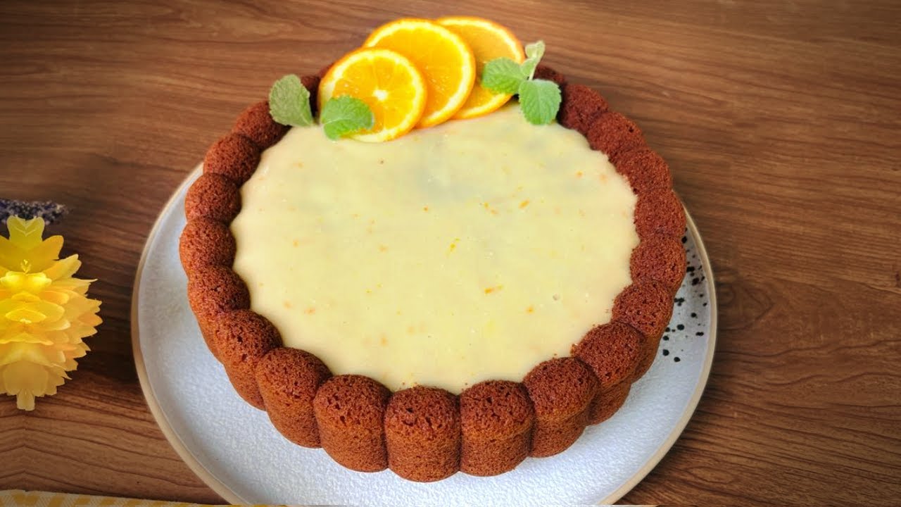 Orange Cake 🍊كيك البرتقال مع الذ صوص ممكن تجربوه