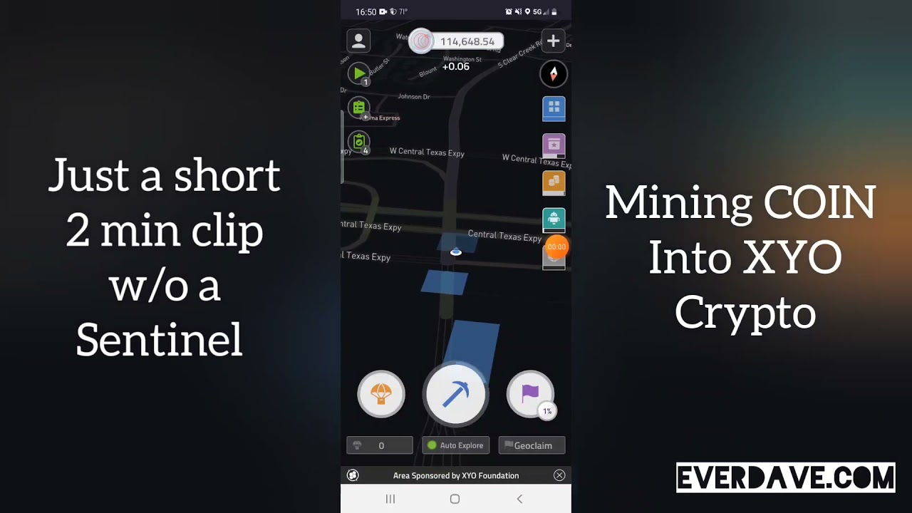 Mining for XYO with the COIN app on #android without a multiplier.
