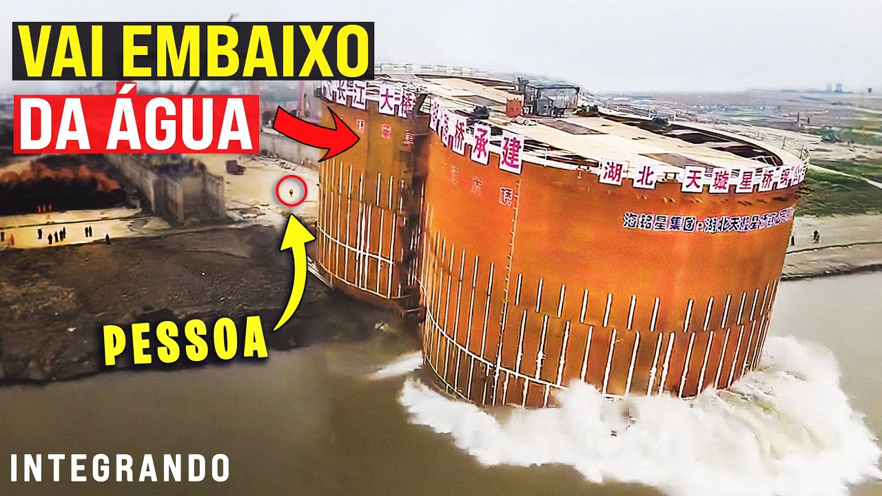 É assim que as pontes no mar são construídas 😮