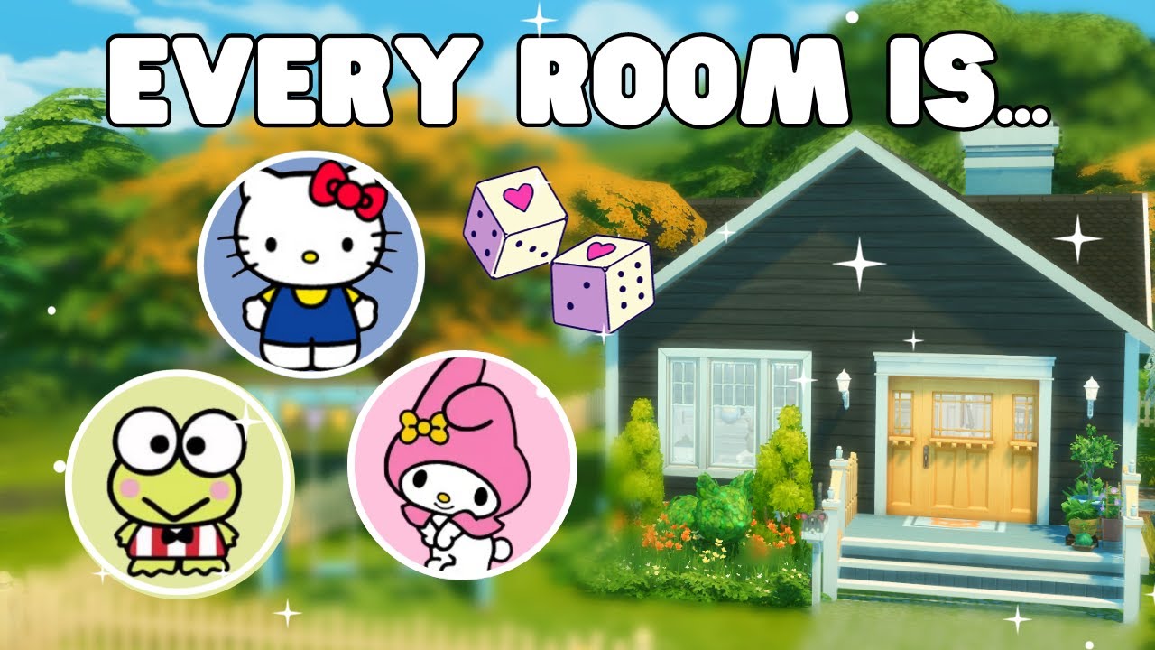 Every Room is a Sanrio Character in The Sims 4