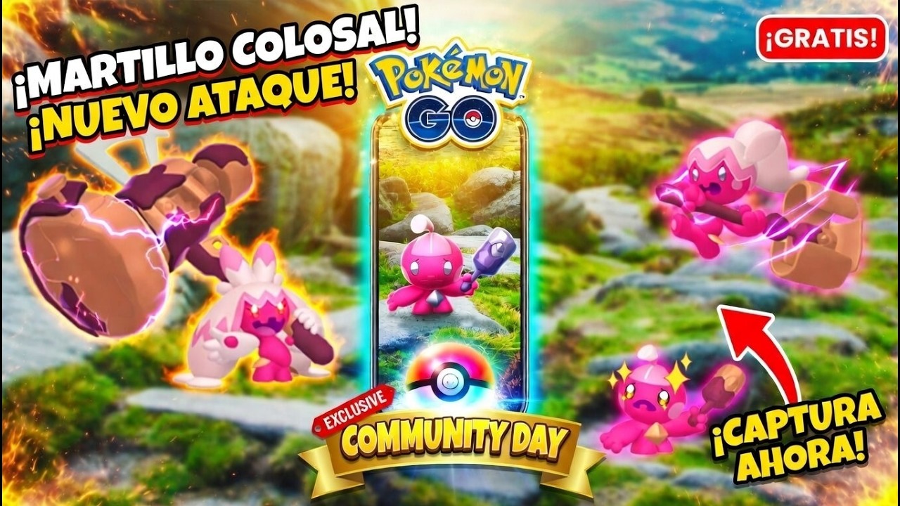 ✨ TINKATINK SHINY llega al Día de la Comunidad 🔨 Nuevo ataque para TINKATON en Pokémon GO