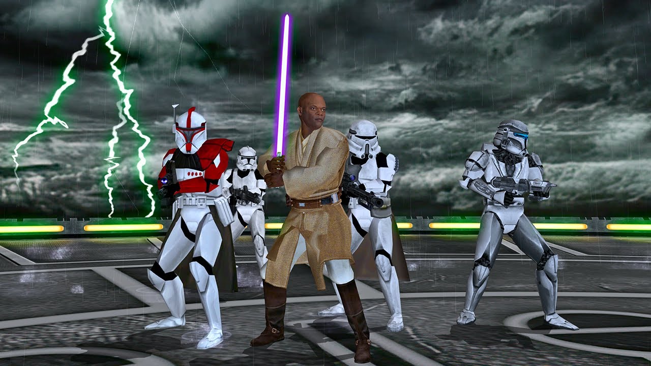Battlefront II Dev's Side Mod 50X Elite Squadron Kamino Mace Windu (Classic Collection)