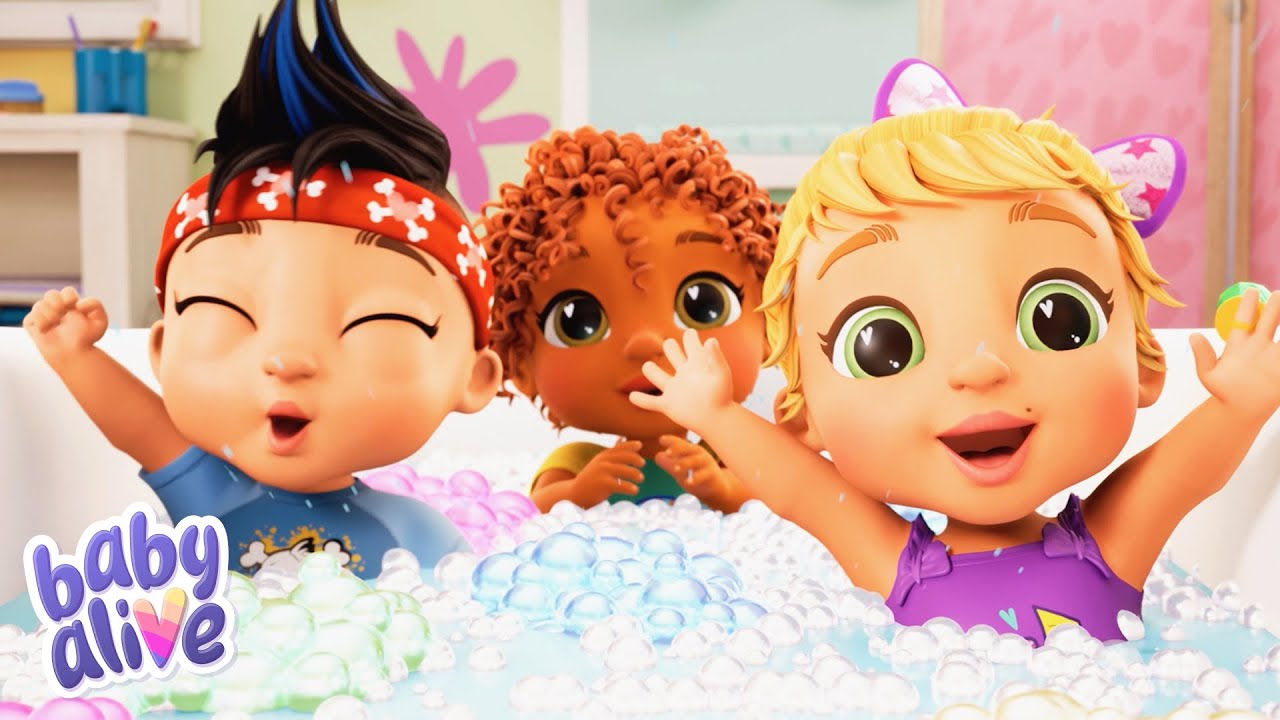 Bath Time Games 🛁🧼 NEW SEASON 4 💕 Baby Alive Official 🍼 Cartoons for Kids ✨ #babyalive