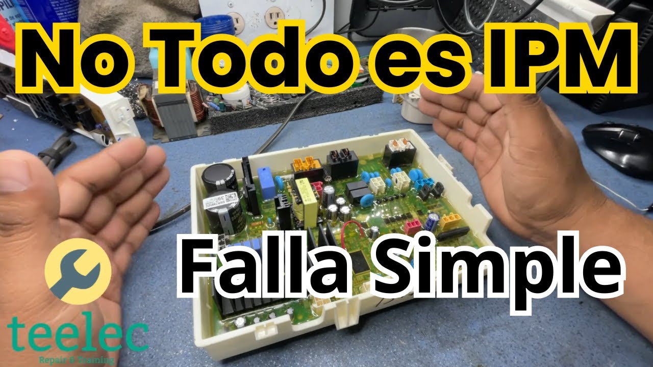 Tarjeta lavadora LG NO PRENDE, uno de varios motivos.