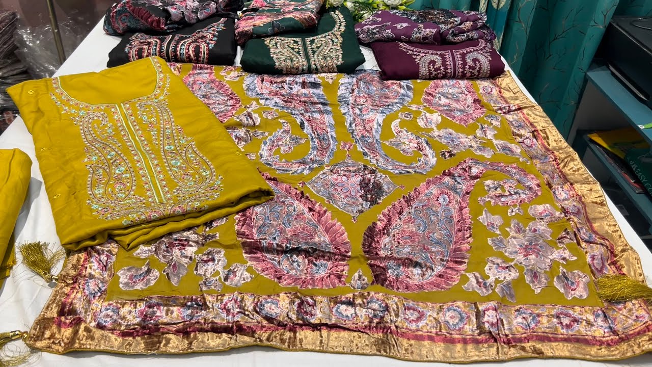 21-Jan-26 | Winters Woolen Embroidered Suits with Plachi Shawl | WhatsApp to Order: +91-7051012285