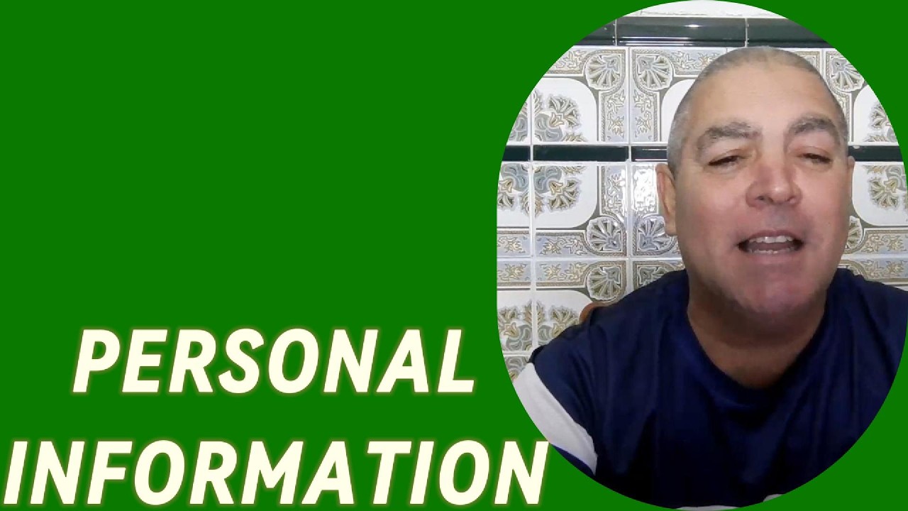 Aprende inglés aquí conmigo 45.Información personal