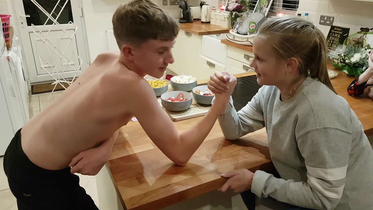 Girl arm wrestling wonder rematch 5 years later