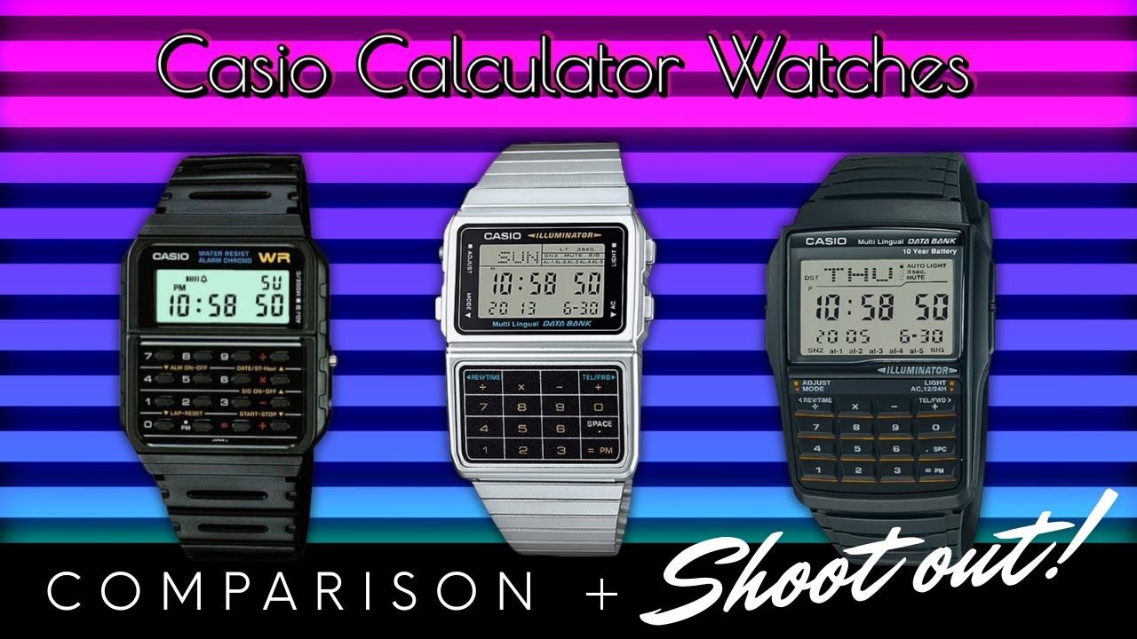 Which classic RETRO 80s style Casio calculator watch should you buy? The result may surprise you!