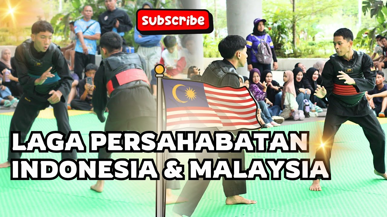 Laga persahabatan pencak silat Indonesia vs Malaysia 