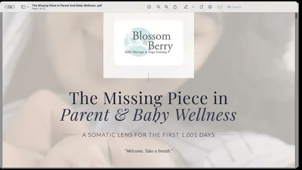The Somatic Foundation Every Parent & Baby Professional Needs