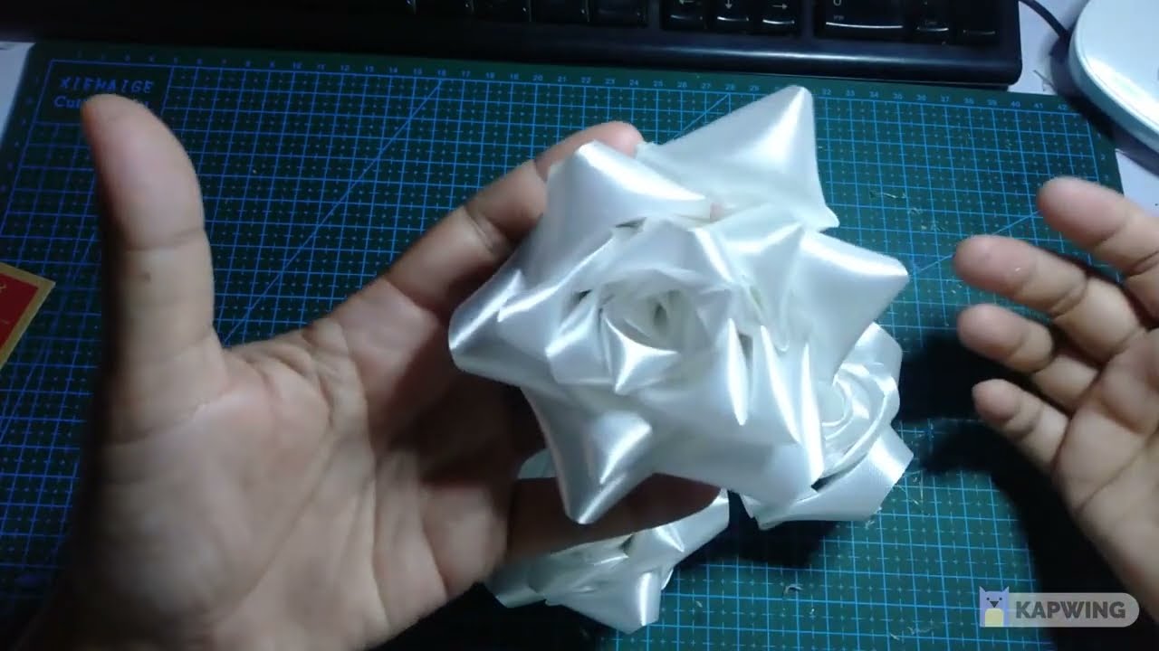 DIY SATIN RIBBON FOR YOUR BOUQUET/TAGALOG TUTORIAL