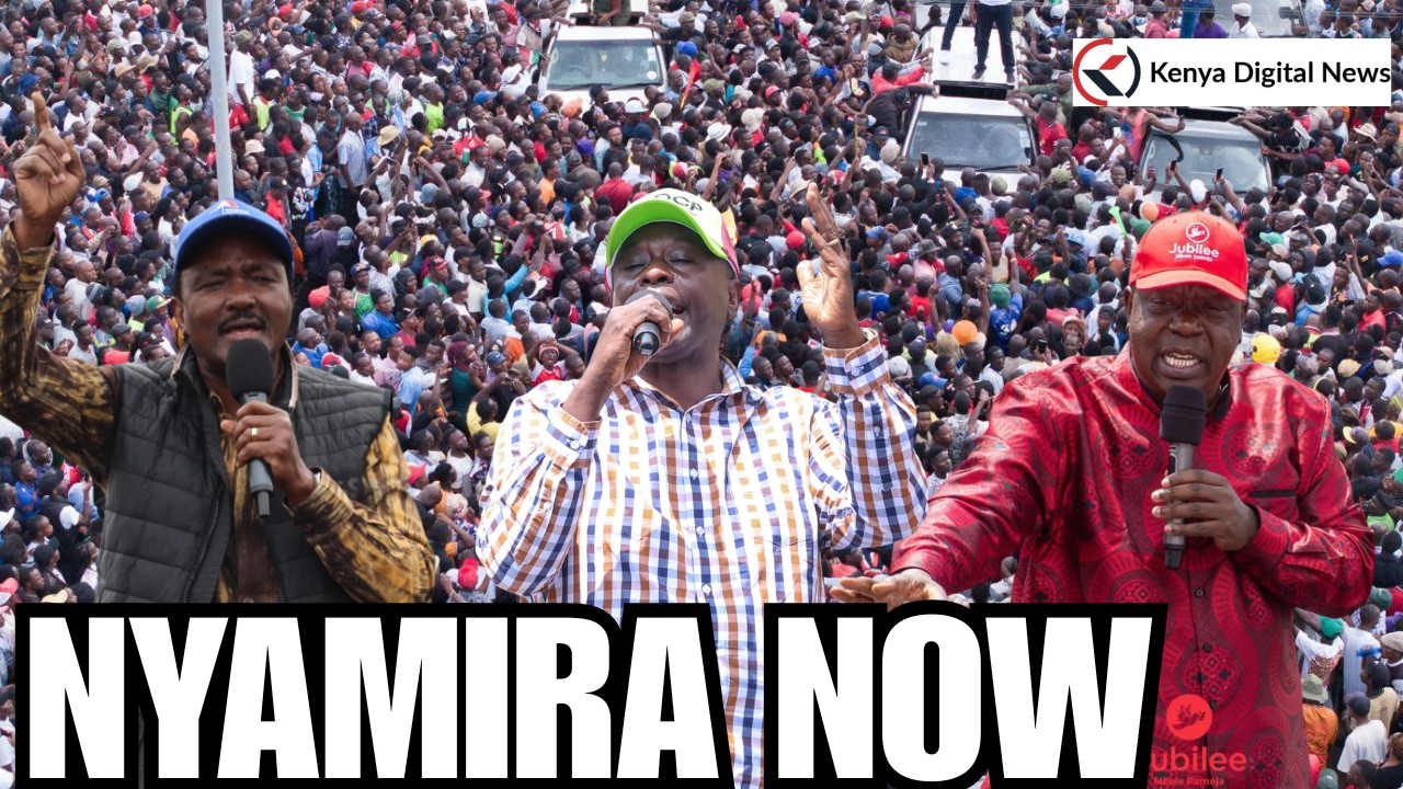 LIVE: Gachagua finally lands in Matiang's Backyard! Addressing residents in Nyamira