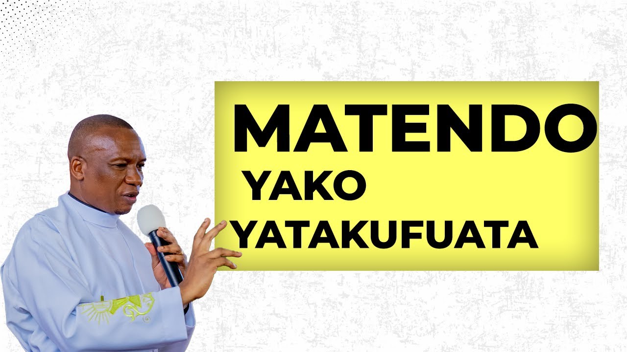 MATENDO YAKO YATAKUFUATA / REV. DR. ELIONA KIMARO