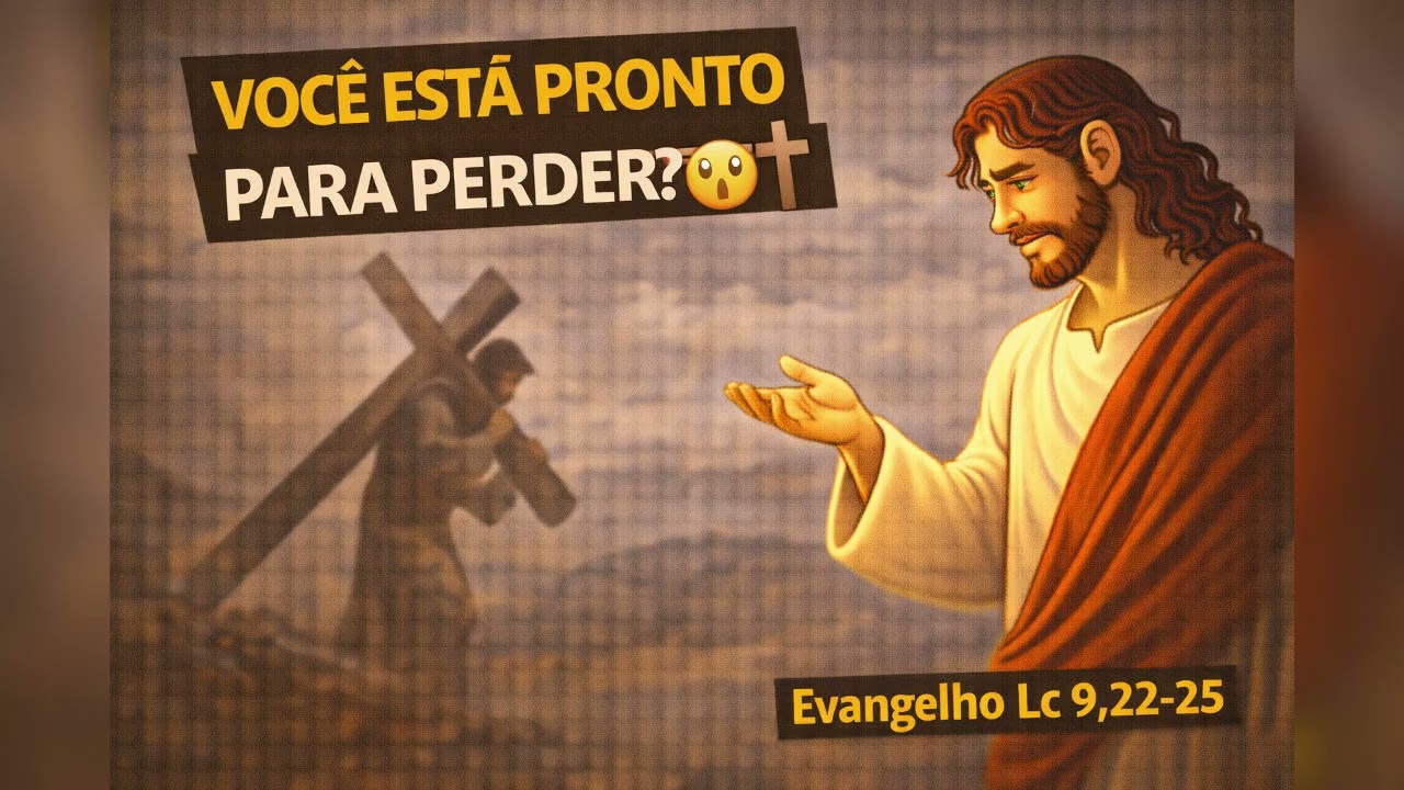 Você Está Pronto Para Perder? 😳✝️ | Evangelho Lc 9,22-25