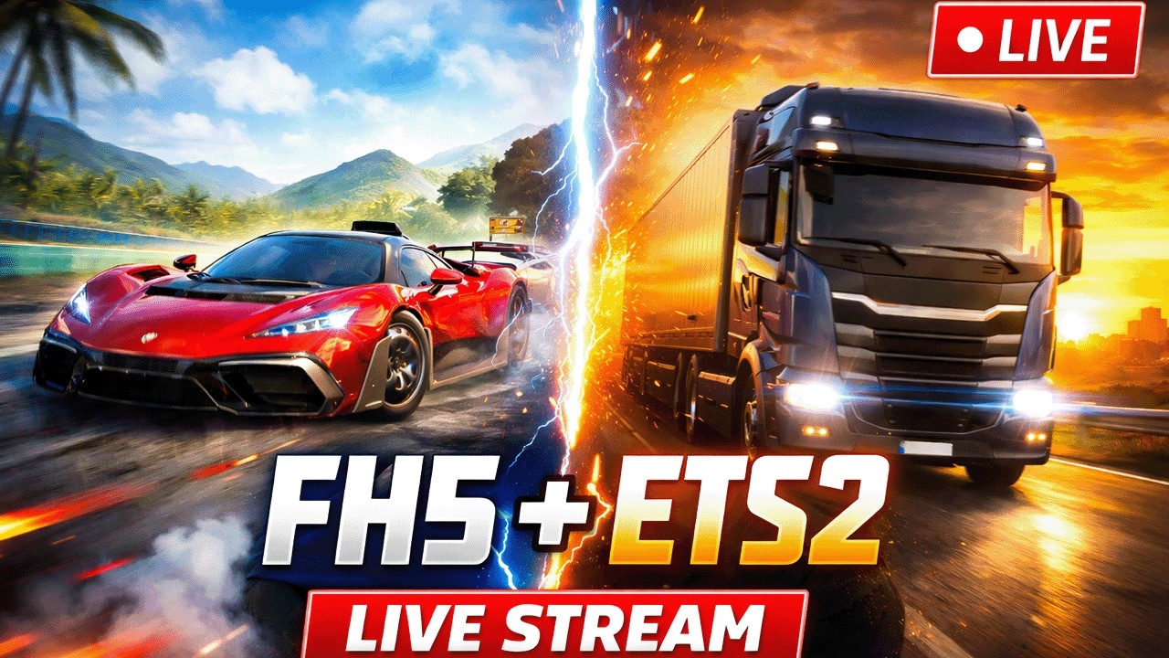 WEEKEND STREAM🕺🏻│FH5 + ETS2 LIVE 🔴 | Racing & Trucking Gameplay │ Tamil│ #tamil #ets2 #fh5