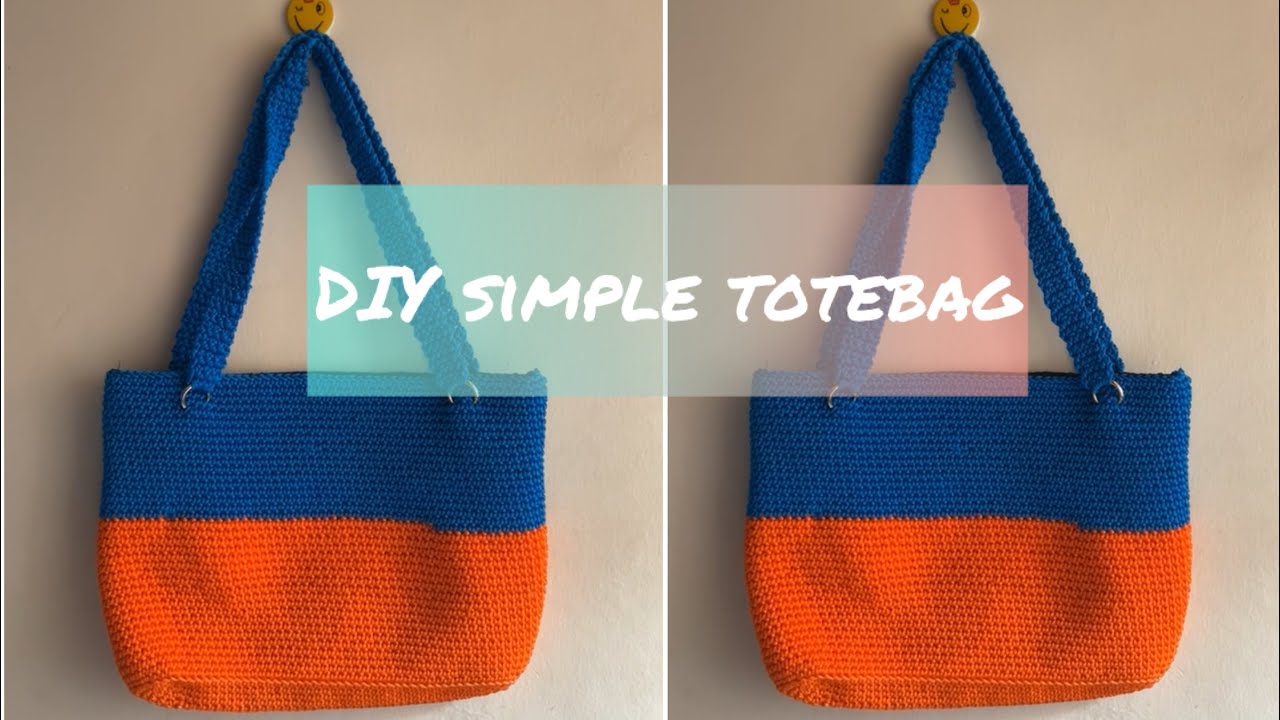 DIY simple crochet totebag