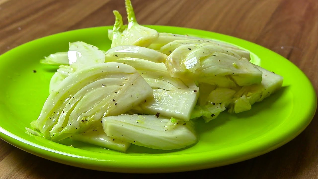 Fenchel-Fenchelsalat Mediterran-Fenchel putzen-schneiden-zubereiten-vegan