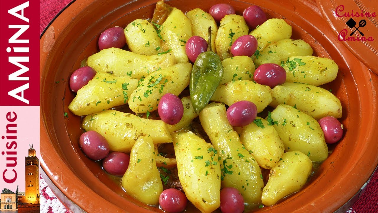 طاجين بطاطس قصبية مغربي تقليدي و لا أروع -  مطبخ آمينة المراكشية