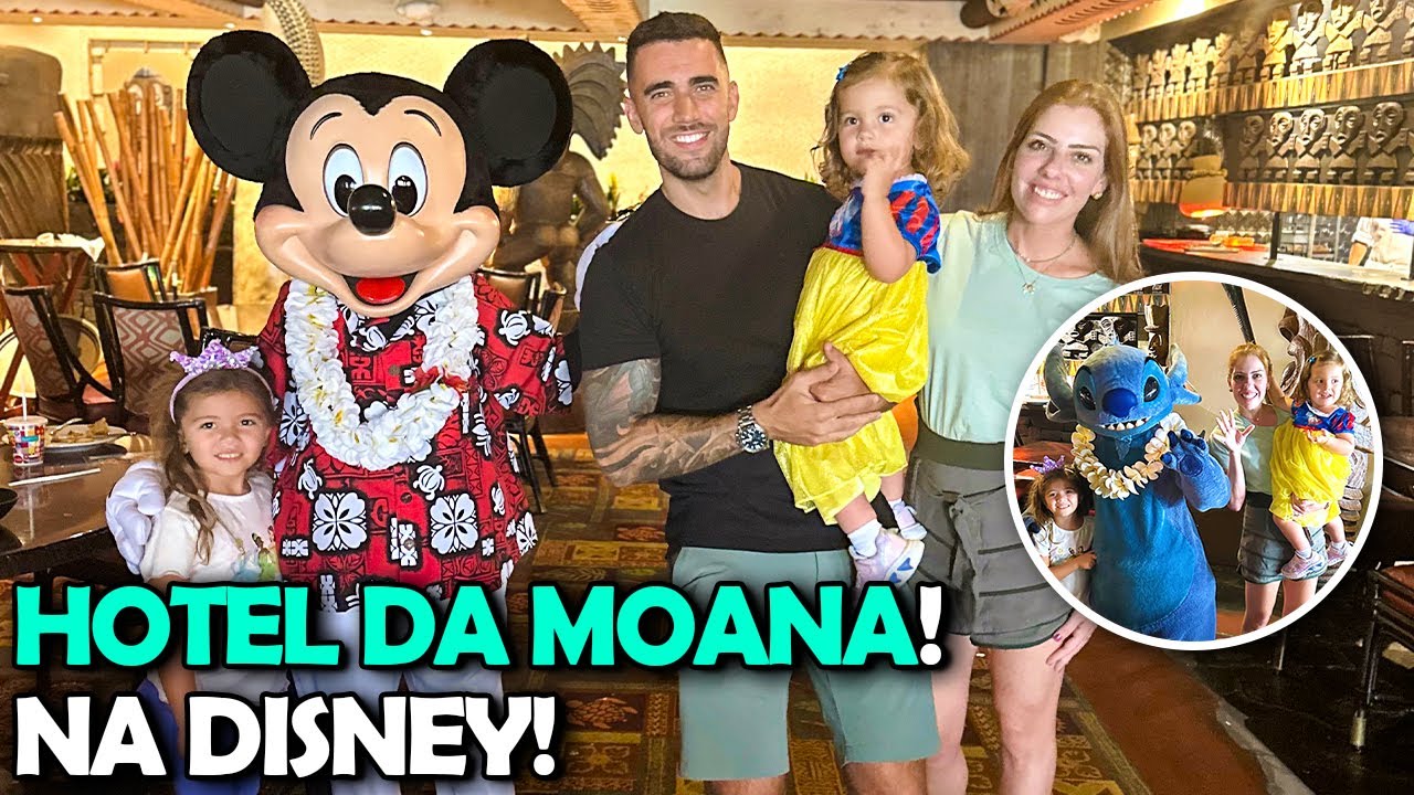 Restaurante da Lilo & Stitch no Hotel da Moana na Disney! Ohana em Orlando!