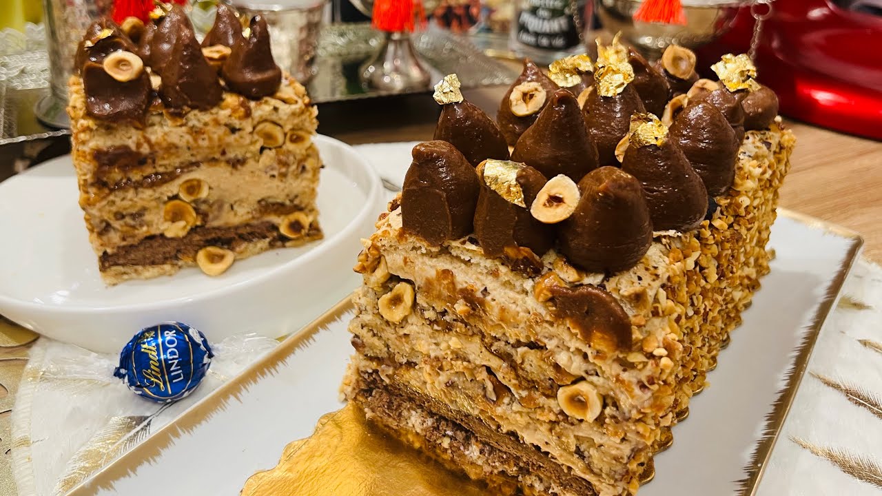 Gâteau prestige noisette choco caramel : formation pro gratuite !كاتو برستيج بفريوة شكلاطة و كراميل
