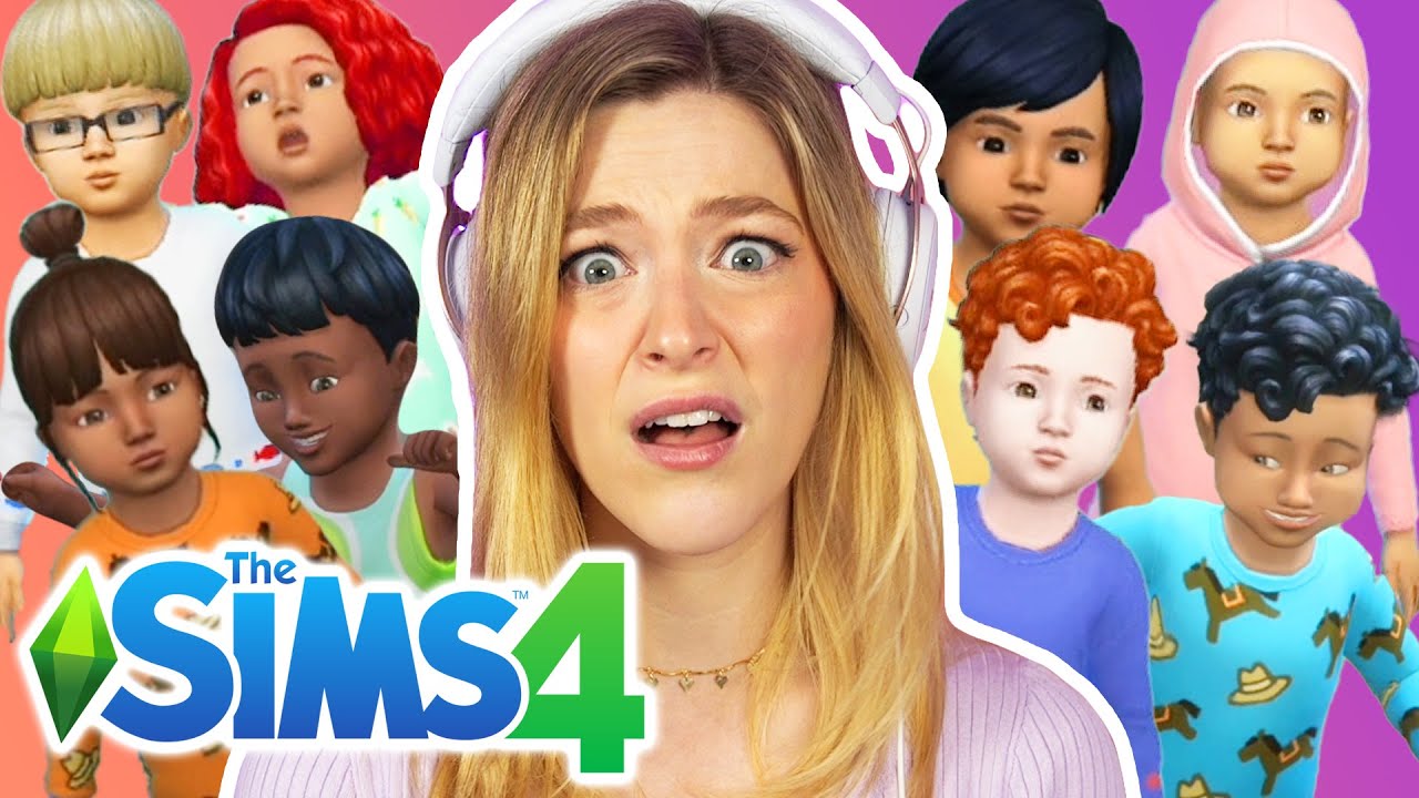 Одинокая девушка становится октамамой восьмерых малышей в The Sims 4 | Келси Импичиче