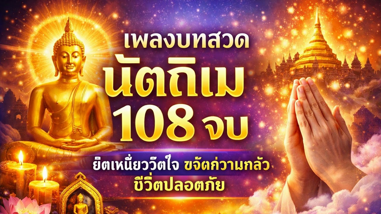 เพลงบทสวดนัตถิเม 108 จบ (ที่พึ่งอันประเสริฐ) ยึดเหนี่ยวจิตใจ ขจัดความกลัว ชีวิตปลอดภัย #108จบ