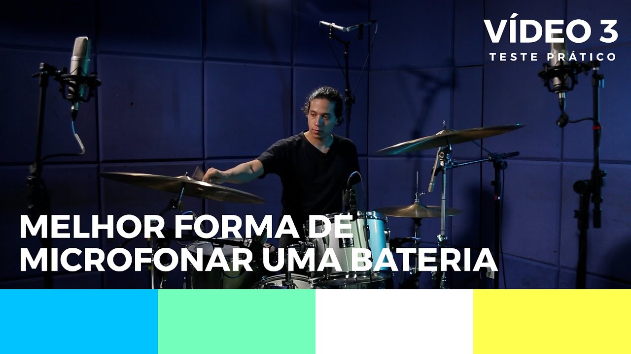 COMO MICROFONAR A BATERIA #3 TESTE PRÁTICO - U_STAGE