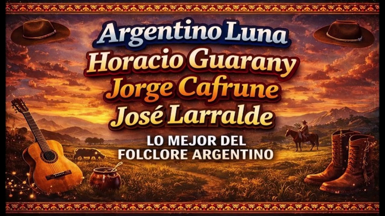 🎶 Las Voces del Pueblo | Argentino Luna • Horacio Guarany • Jorge Cafrune • José Larralde  •Folklore